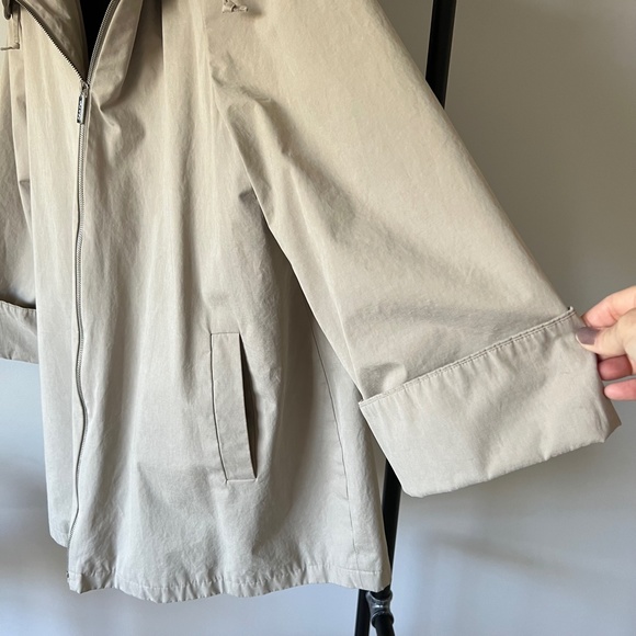 CALVIN KLEIN hooded cape trench coat - Picture 7 of 16